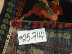 ANTIQUE UNIQUE PICTORAL OMARKHAYYAM RUG 1.5x1.8 Ft