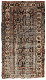Antique Worn Late 19th Century Persian Rug 3’3” x 6’