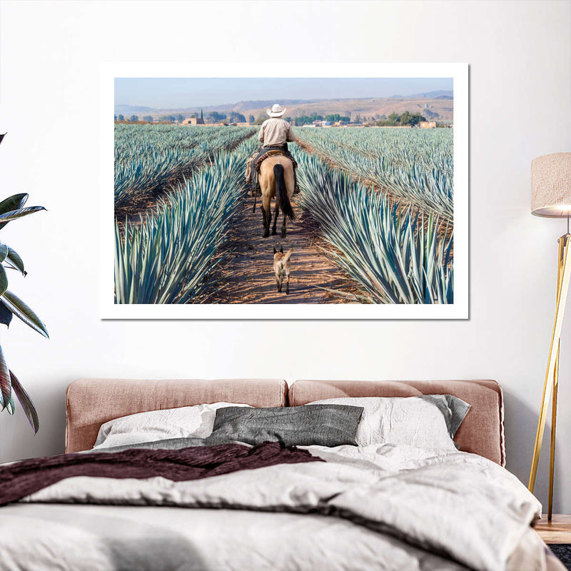 Inspecting Agave Plantation Wall Art