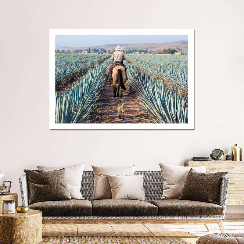 Inspecting Agave Plantation Wall Art
