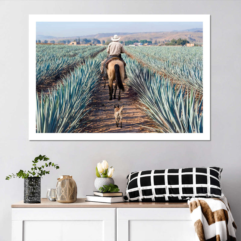 Inspecting Agave Plantation Wall Art