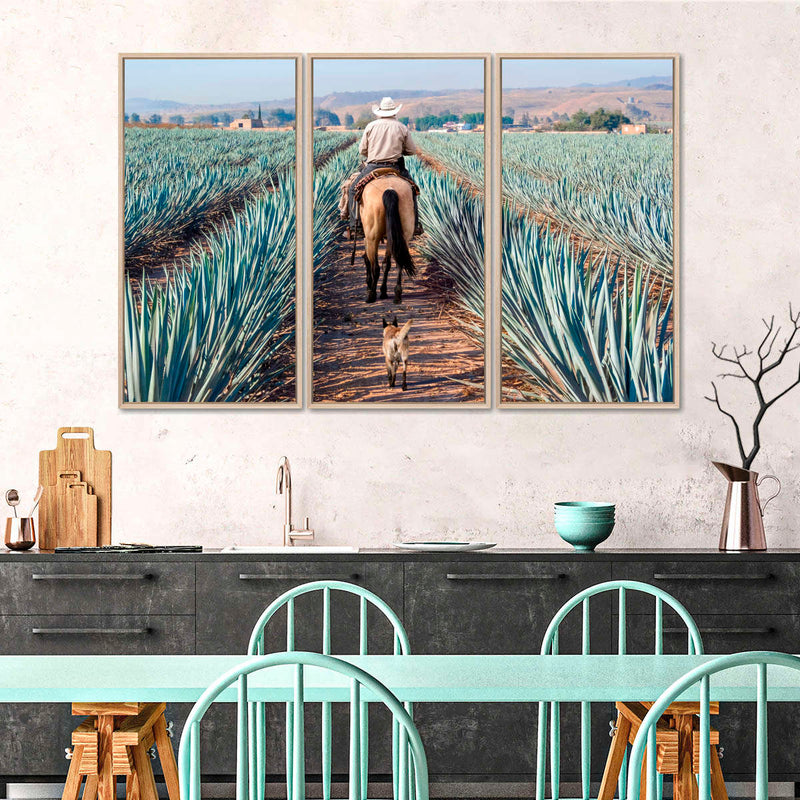 Inspecting Agave Plantation Wall Art