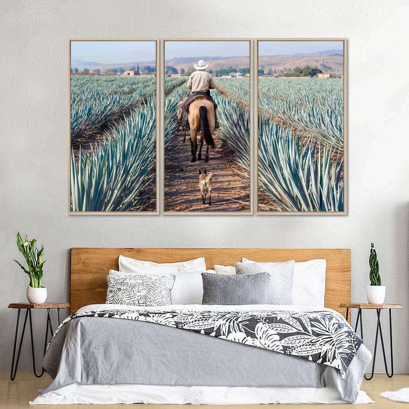 Inspecting Agave Plantation Wall Art