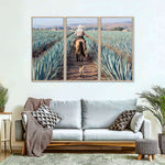 Inspecting Agave Plantation Wall Art
