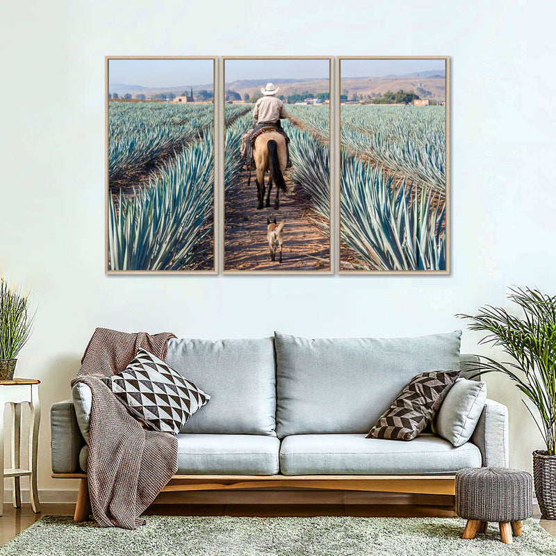 Inspecting Agave Plantation Wall Art