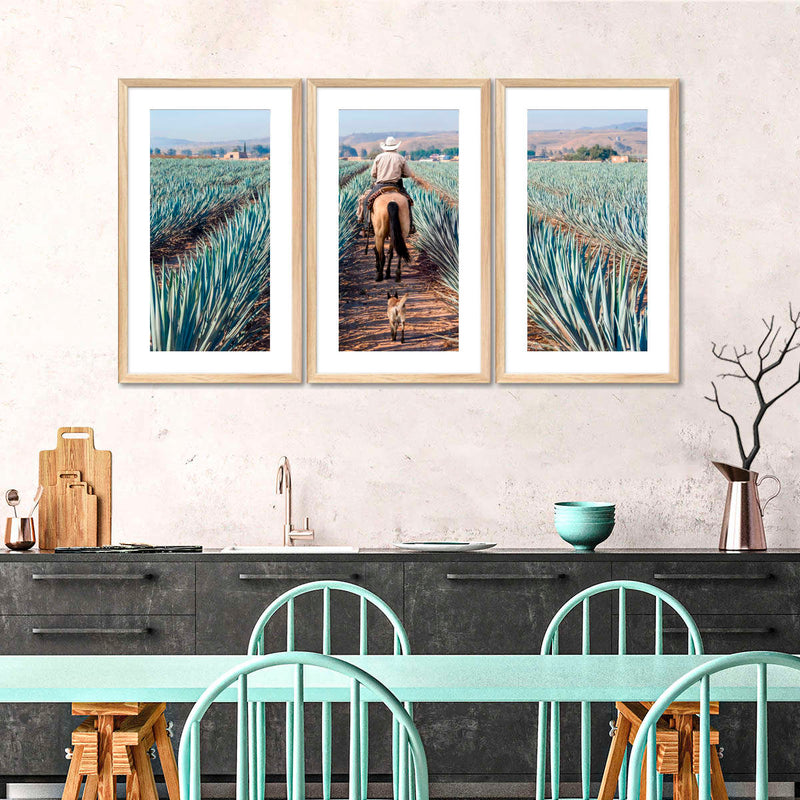 Inspecting Agave Plantation Wall Art