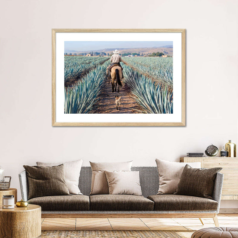 Inspecting Agave Plantation Wall Art