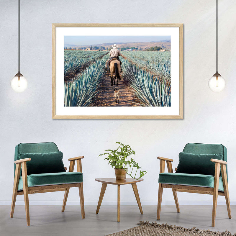 Inspecting Agave Plantation Wall Art