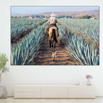 Inspecting Agave Plantation Wall Art