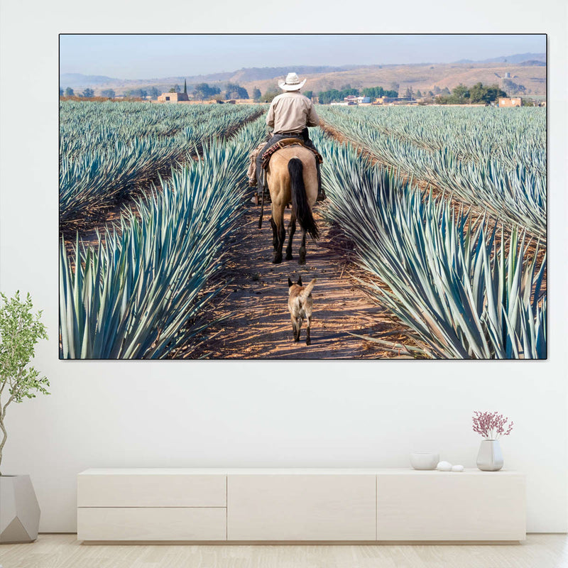 Inspecting Agave Plantation Wall Art