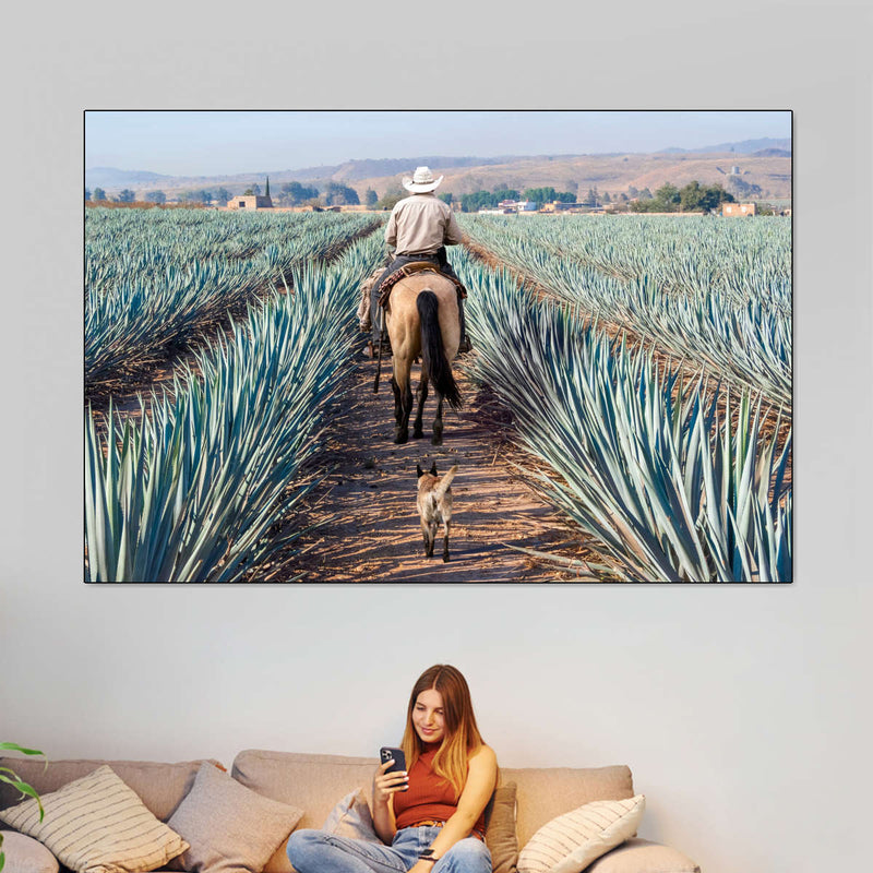 Inspecting Agave Plantation Wall Art