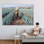 Inspecting Agave Plantation Wall Art