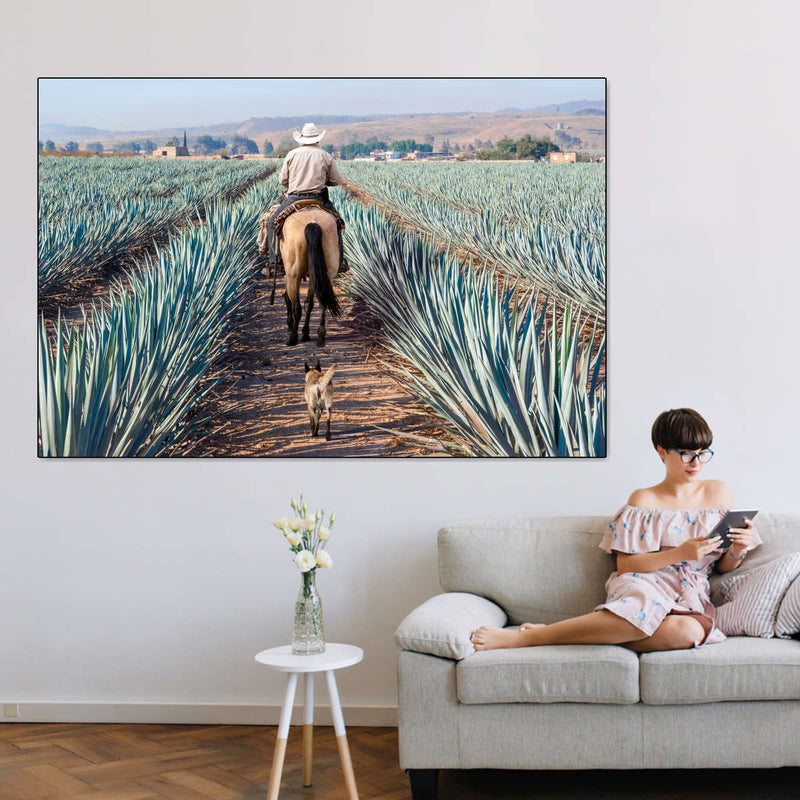 Inspecting Agave Plantation Wall Art