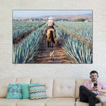 Inspecting Agave Plantation Wall Art