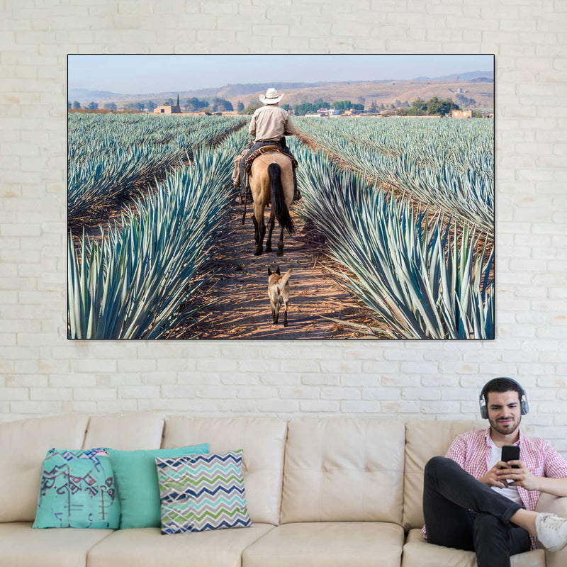 Inspecting Agave Plantation Wall Art
