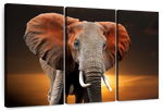Kenyan Elephant Wall Art