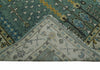 Hand Knotted Aqua Green and Ivory Traditional Turkish Vintage Style Multi Size Wool Area Rug