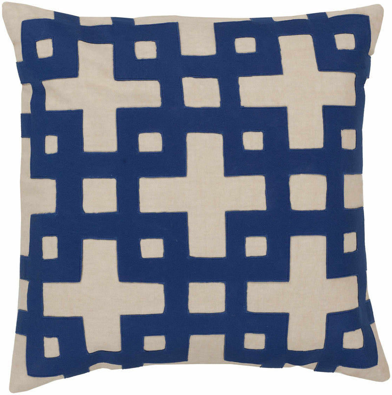 Charleroi Dark Blue Pillow Cover