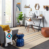 Elixhausen Blue Garden Stool