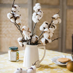 Artificial Cotton Stem Faux