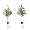 Artificial Faux Eucalyptus Tree In Pot