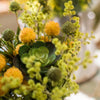 Artificial Silk Flower Bouquet Yellow Spring 13" Tall