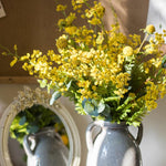 Artificial Silk Flower Bouquet Yellow Flower Garden 21" Tall