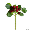Artificial Fruit Faux Raspberry Fruit Stem Set 10" Tall