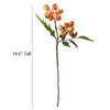 Artificial Fruit Loquat Stem Orange Yellow 15" Tall Silk Plant