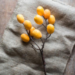 Artificial Fruit Pipa Fruit Stem 26" Tall Silk Plant