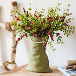 Artificial Fruit Small Pomegranate Fruit Stem 23" Tall