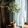 Artificial Silk Faux Olive Tree In Pot