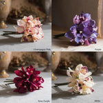 Artificial Silk Orchid Bouquet Small Cymbidium Various Colors