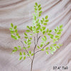 Artificial Faux Plant Fresh Spring Leaf Stem 37" Tall
