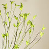 Artificial Faux Plant Green Leaf Rattan Stem 37" Tall