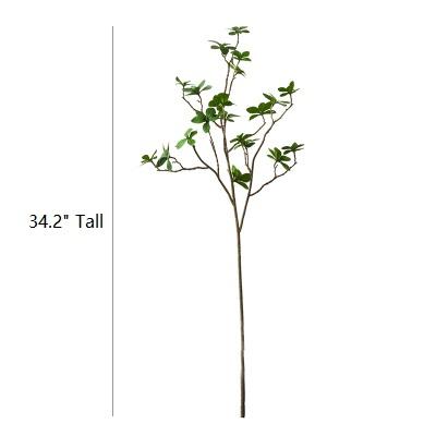 Artificial Faux Plant Japanese Zen Leaf Stem 34" Tall