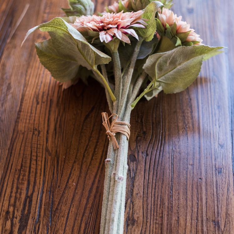 Artificial Sunflower Bouquet in Pink 18" Tall