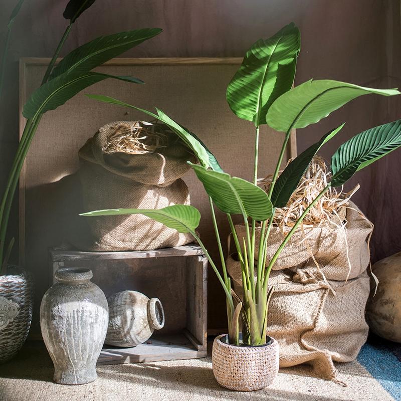 Artificial Silk Travelers Palm Tree In Pot