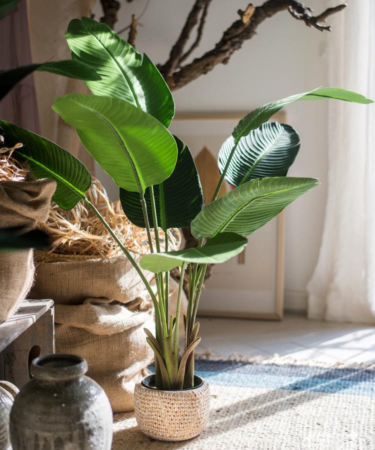 Artificial Silk Travelers Palm Tree In Pot