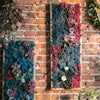 Artificial Faux Plants Framed Wall Art Blue