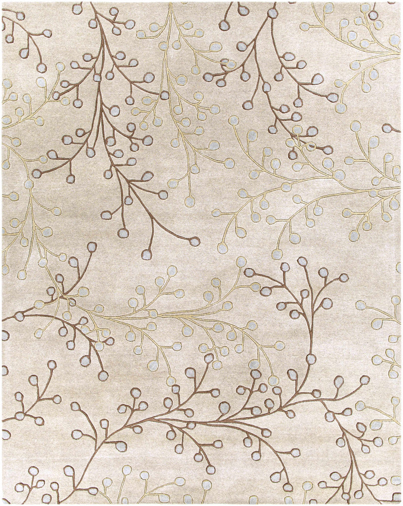 Elsu Beige&Gray Wool Rug