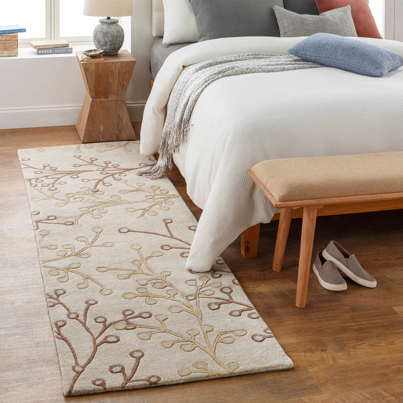 Elsu Beige&Gray Wool Rug