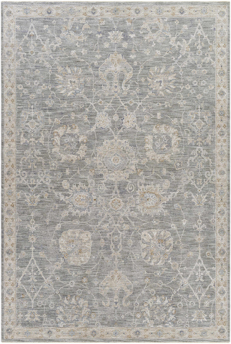 Monterey Gray Persian Rug | Traditional Medium Pile Rug - 5'3 Round