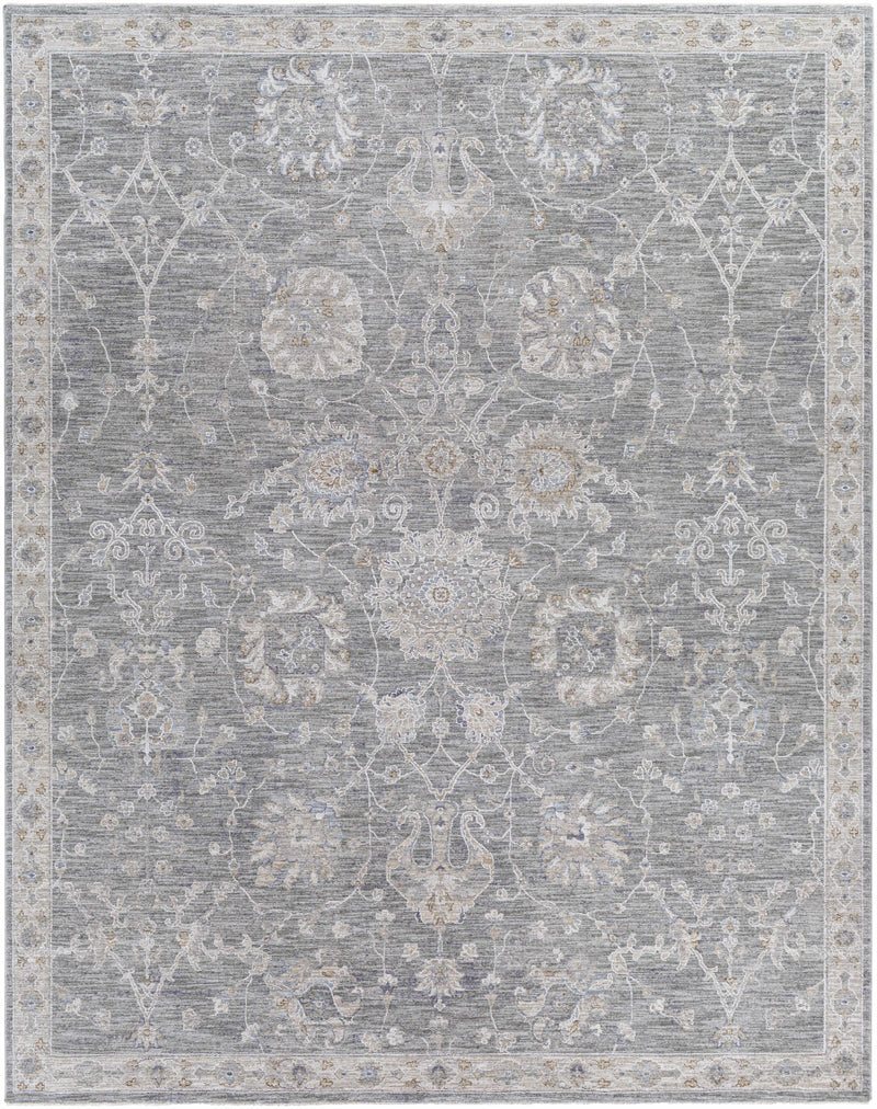 Monterey Gray Persian Rug | Traditional Medium Pile Rug - 5'3 Round