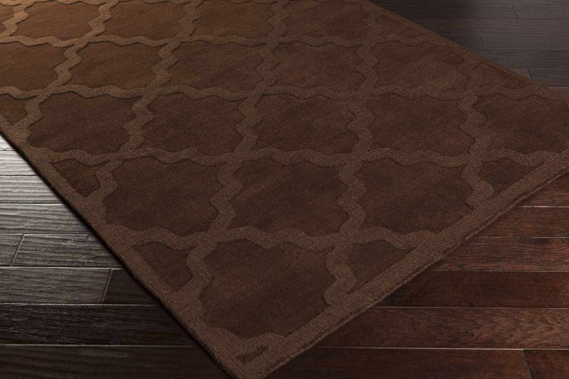 Ermont Modern Chocolate Brown Area Rug