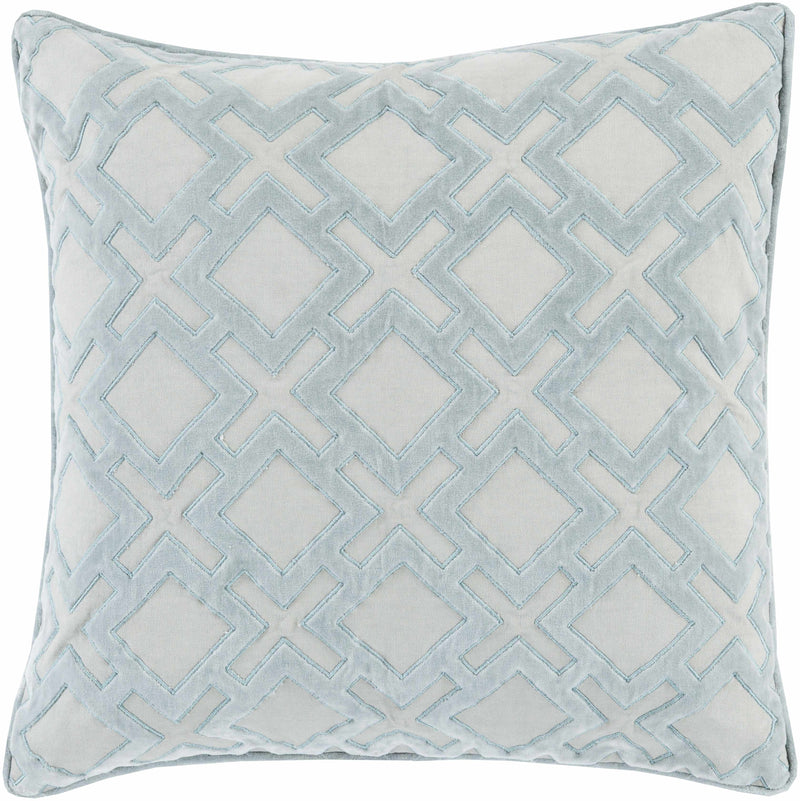 Mouscron Ice Blue Pillow Cover
