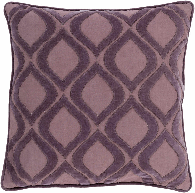 Beveren Dark Purple Pillow Cover