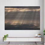 Sunrays And Cloudy Sky Wall Art