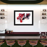 Red Motion Abstract Wall Art