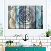 Rustic Blooming Succulent Wall Art
